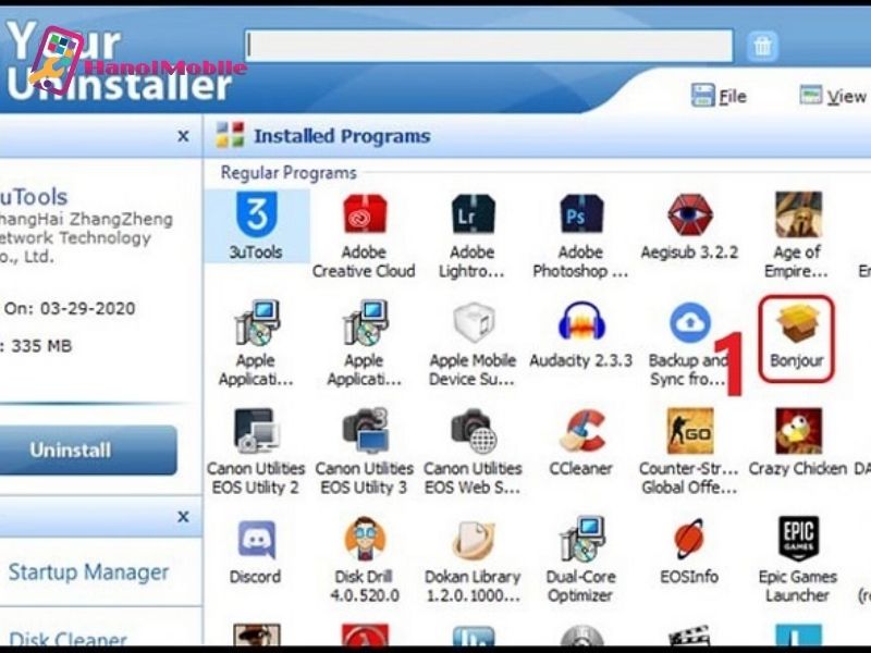 Xóa ứng dụng trên máy tính bằng phần mềm Your Uninstaller